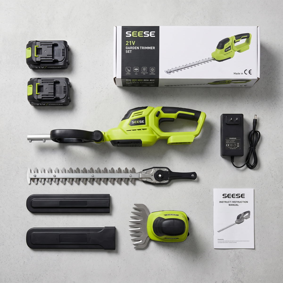 Portable 2‑in‑1 Garden Trimmer, Battery‑Powered Shrub & Grass Shear for Lawn and Hedge Care