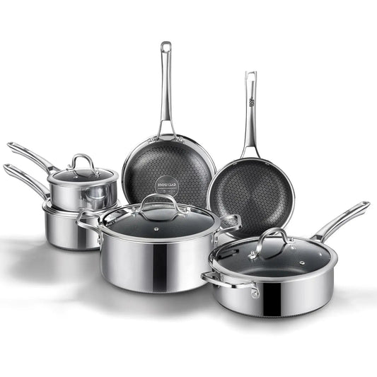 Complete Nonstick Cookware Set｜Effortless Cooking & Quick Clean‑Up For Your Kitchen