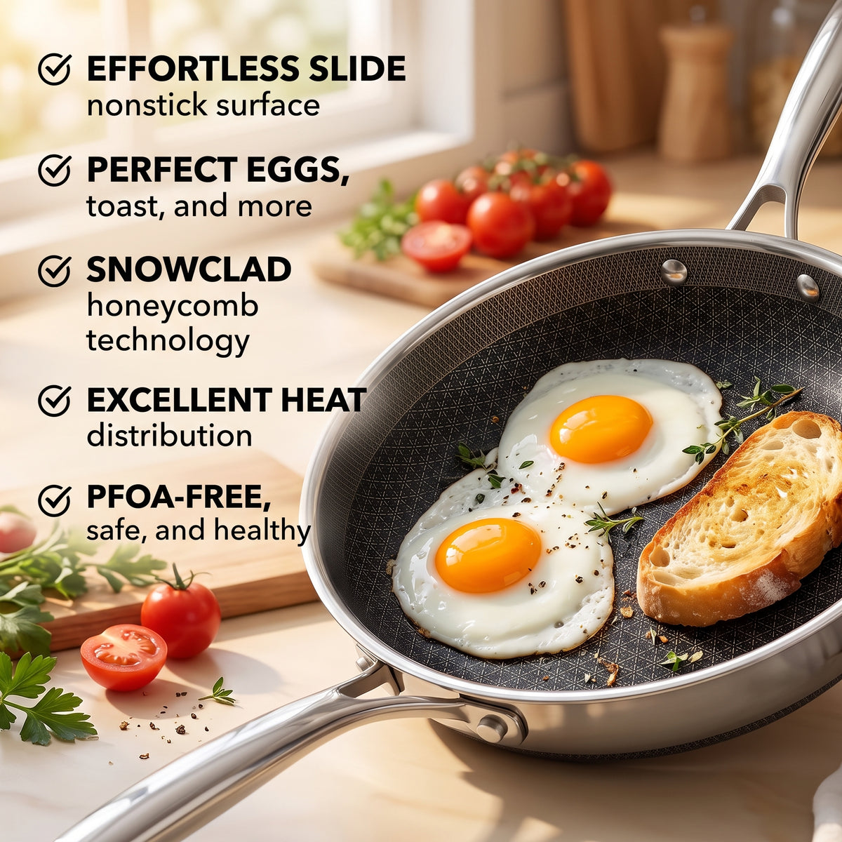 Complete Nonstick Cookware Set｜Effortless Cooking & Quick Clean‑Up For Your Kitchen
