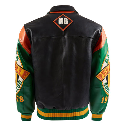 American Soda Club Jacket | Black/Jet Green/Orange