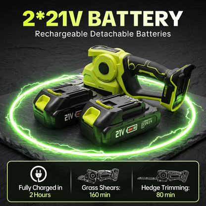 Portable 2‑in‑1 Garden Trimmer, Battery‑Powered Shrub & Grass Shear for Lawn and Hedge Care