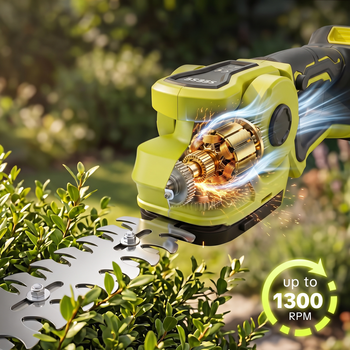 Portable 2‑in‑1 Garden Trimmer, Battery‑Powered Shrub & Grass Shear for Lawn and Hedge Care