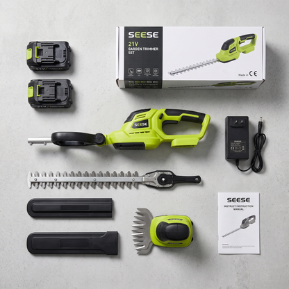 Portable 2‑in‑1 Garden Trimmer, Battery‑Powered Shrub & Grass Shear for Lawn and Hedge Care
