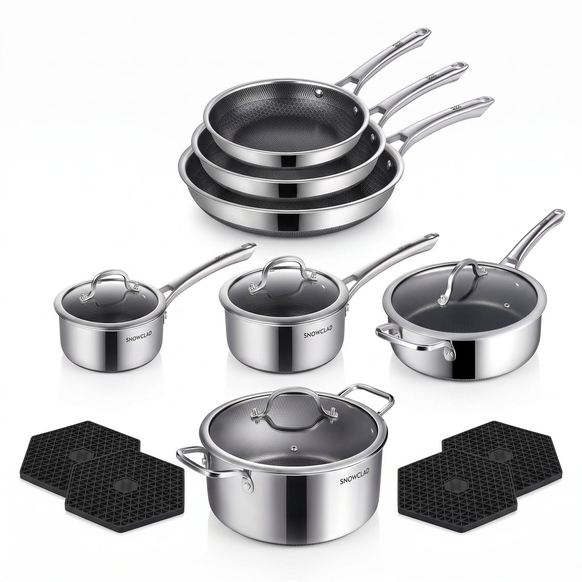 Complete Nonstick Cookware Set｜Effortless Cooking & Quick Clean‑Up For Your Kitchen