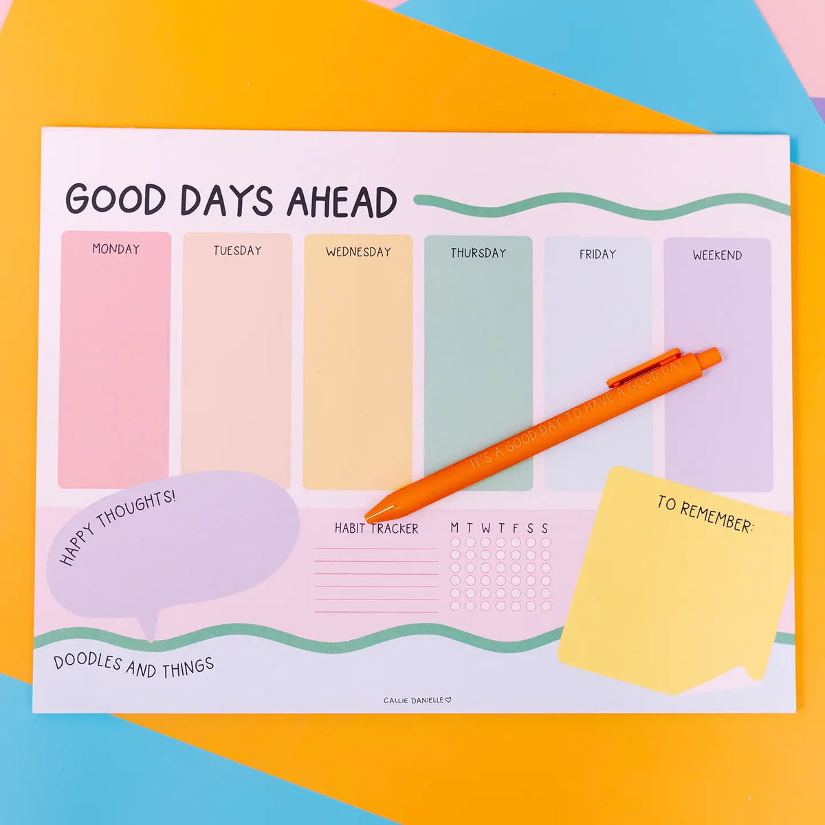 Good Days Ahead Notepad Planner