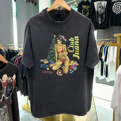 Rare Club Juana Vintage Washed Black T-Shirt
