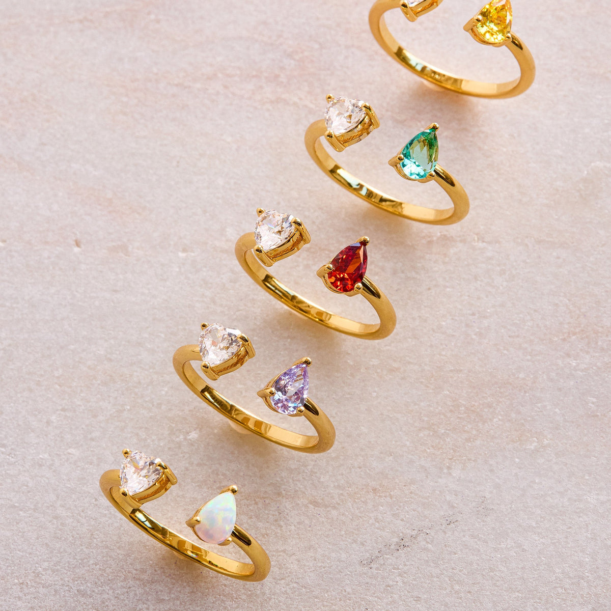 Toi Et Moi Heart Ring